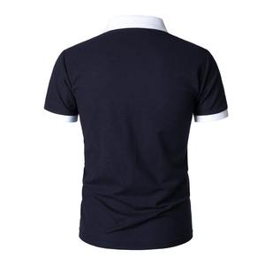 Chemises pour hommes de haute qualité avec logo personnalisé imprimé, élégantes, respirantes, à séchage rapide, motif uni, tricotées, 100% coton, 2025 - Product Image 2