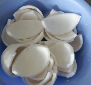 WHOLESALE PRICE for FROZEN SLICED COCONUT MEAT TENDER, FROZEN YOUNG COCONUT MEAT WITH NATURAL TASTE - Product Image 4