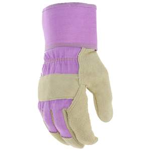 Gants de sécurité robustes en cuir de vache fendu avec caractéristiques ignifuges et anti-impact pour les travaux de construction à Sialkot Pakistan - Product Image 3