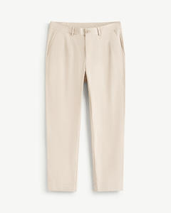 Pantalon kaki extensible pour homme Dobby, coupe slim, coton et élasthanne, lavage à l'eau de Javel, braguette zippée, respirant, antistatique - Product Image 1