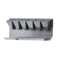 Nouvel équipement d'abattage : Cônes d'abattage en acier inoxydable AISI 304 B2, fabriqués en Italie, haute qualité, pour cailles et pigeons, fixation murale CSQ6.M