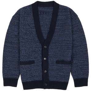 เสื้อสเวตเตอร์คาร์ดิแกนสีเทาเสื้อสเวตเตอร์ถักแบบถักสำหรับนักเรียนมหาวิทยาลัย - Product Image 1