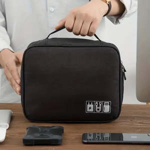 <b>Large</b> Portable Electronics <b>Storage</b> Case Versatile Office Organizer with Functional Design - Product Image 4