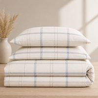 Juego de Funda Nórdica Estampada OEM ODM, Juego de Ropa de Cama Personalizado con Cierre de Cremallera y Fundas de Almohada para Hotel y Hogar