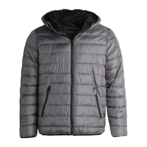 Veste matelassée d'hiver avec logo personnalisé pour hommes Vêtements de rue décontractés de haute qualité Capuche matelassée imperméable Meilleures ventes Conception de tissu léger - Product Image 6
