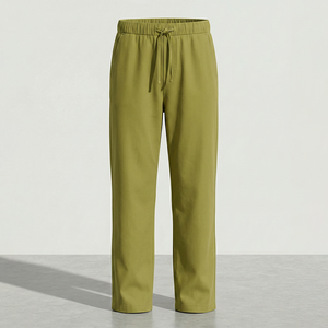 Wholesale Supplies Luxury Formal Outdoor Chino Straight Lightweight Men's 100% Cotton Business Casual <b>Summer</b> <b>Pants</b> - Product Image 1