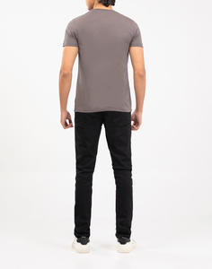 Personalizado-OEM-service Tallas grandes Venta al por mayor 100% Algodón puro Color sólido Impresión personalizada Logo camiseta para hombres - Product Image 4