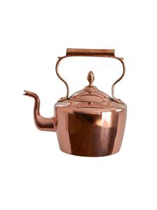 Hervidor de cobre de inspiración vintage con construcción robusta y detalles hechos a mano para estética de cocina premium y amantes del té - Product Image 3
