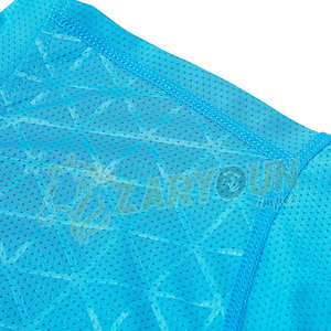 T-shirts à col en O personnalisés pour hommes, vêtements de sport en maille douce et respirante pour le fitness et la salle de sport, hauts de course athlétiques de bonne qualité - Product Image 3