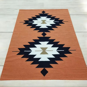 Alfombra bohemia de lana Alfombra Kilim hecha a mano Alfombra de lana para sala de estar Dormitorio Pasillo Entrada - Product Image 1