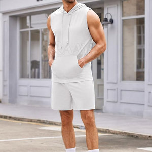 Fabricant d'usine sur mesure Gym Fitness débardeur à capuche à la mode grande taille Gym Fitness débardeur à capuche - Product Image 4