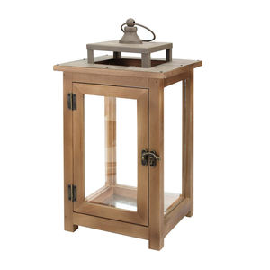Lanterne à bougie décorative carrée en bois et en acier inoxydable de nouveau design moderne pour la décoration de la maison, mariage d'Inde. - Product Image 1