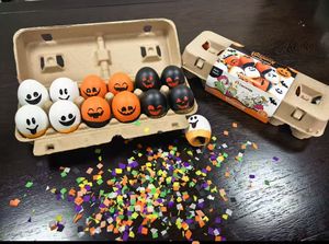 Cascaregg Huevos de Confeti de Halloween, Cascarones de Huevo Real, Confeti de Papel Ecológico Colorido para la Diversión en Fiestas - Product Image 2