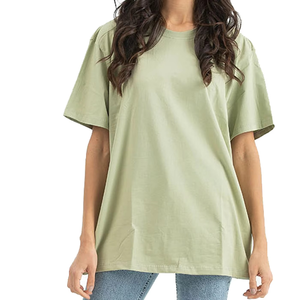 Ropa de gimnasio, camisetas de gran tamaño, ropa de entrenamiento para mujer, ropa de Fitness, camisetas holgadas, ropa de calle para mujer, camisetas de algodón 100% para mujer - Product Image 1