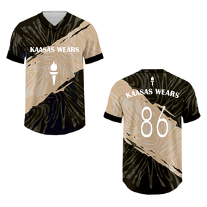 เครื่องแบบซอฟต์บอลดูดซับเหงื่อเสื้อคาร์ดิแกนแขนสั้นเสื้อฝึกซ้อมเบสบอลเสื้ออเมริกันออกแบบได้ตามต้องการ - Product Image 2