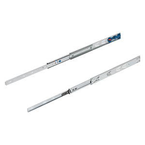 Glissière de tiroir télescopique à extension complète K1571, montage latéral, rail en acier - Product Image 1