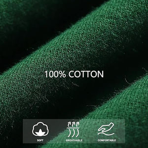 Pantalones Cortos de Lana para Hombre, 100% Algodón, Sólidos, Ecológicos, Casuales, Cómodos, Cintura Elástica, Ligeros, Duraderos, para el Hogar - Product Image 6