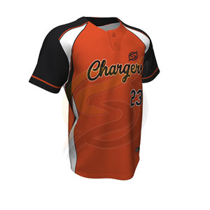 Camiseta de béisbol de poliéster personalizada, Jersey de béisbol de corte Regular liso y costuras de alta calidad, nuevo estilo - Product Image 1