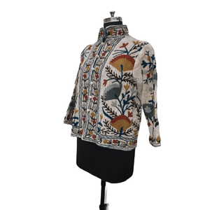 Veste Coton TNT SUZANI Brodée Manteau Femme Respirant Doublure Coton Motif Floral Casual Hiver - Product Image 2