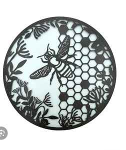 Art mural en métal découpé au laser à texture rustique fait à la main avec motif de plante, décoration murale pour la maison et le jardin, design moderne, Ramadan - Product Image 4