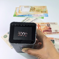 Détecteur de billets laser mini X51 avec écran de 10,1 pouces, compteur de billets qui détecte les billets de banque en roubles russes, livres turques, dollars hongkongais, francs suisses, détecte les billets suspects