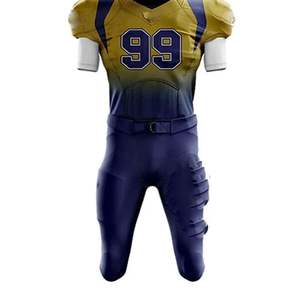 Venta al por mayor de uniformes de fútbol americano de alta calidad personalizados para adultos de verano de talla grande camisetas de manga corta conjuntos de estilo rápido - Product Image 2