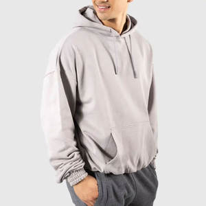 เสื้อฮู้ดกีฬาผู้ชาย, เสื้อกันหนาวกีฬาใส่สบายกระเป๋าด้านหน้าสำหรับออกกำลังกายสีดิจิตอลสีทึบสำหรับฤดูหนาวใหม่ - Product Image 2