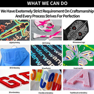 Custom Oversize <b>French</b> Terry Rhinestones <b>Vintage</b> Flare Pants and Hoodie 2 Piece Set Sweatsuit Acid Washed Tracksuit Men - Product Image 6