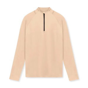 1/4 Quarter <b>Zip</b> Compression Long Sleeve Pullover <b>Shirt</b> UnderShirt Gym Sport Jersey Summer Plus Size Unisex - Product Image 4