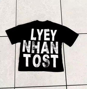 Custom Logo 100% Cotton Boxy Fit <b>Cropped</b> Casual Vintage Streetwear Oversized Heavy (300 Grams) Knitted Solid Blank Clothing - Product Image 4