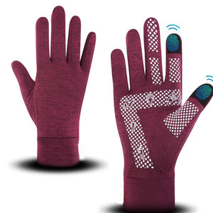 Gants fins à tous les doigts Printemps Automne Hiver Sports Anti-éclaboussures Eau Anti-dérapant Running Outdoor Touch Screen Gloves Warm Features - Product Image 2