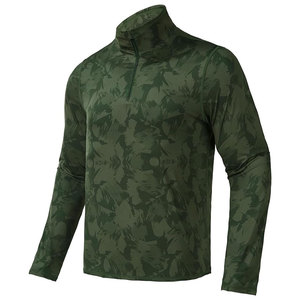 Chaqueta Deportiva Transpirable con Cierre de Cremallera de Cuarto para Hombre, Chaqueta Sublimada con Cierre de Cremallera de Cuarto para Entrenamiento en Gimnasio y Uso al Aire Libre - Product Image 1