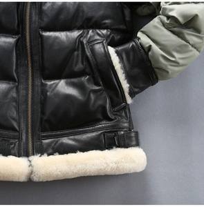 Veste matelassée réversible imperméable à capuche en toile enduite pour homme, nouveau design, style streetwear, chaude, grande taille, pour l'extérieur - Product Image 3