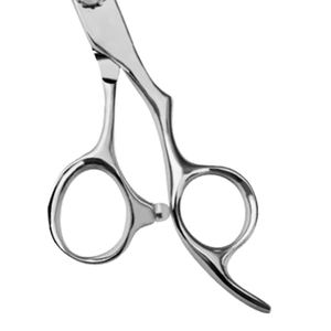 กรรไกรตัดผมตรง 5.5 นิ้ว แบบมืออาชีพ ด้ามตรง ปลายเรียบ ผิวด้าน แฟชั่นใหม่ อุปกรณ์เสริมสวย ตัดผม ด้ามสมมาตร สแตนเลส สำหรับคนถนัดขวา - Product Image 3