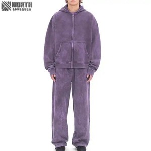 Conjunto Deportivo de Dos Piezas, Sudadera con Capucha y Cuello Redondo, Traje Deportivo para Correr, Conjunto Deportivo Informal para Hombre, Pantalones Deportivos de Invierno, 100% Algodón - Product Image 5