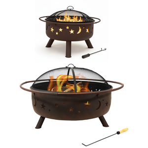 Mesa de Parrilla para Fogatas de Acero Corten, Parrilla Colgante para Exteriores, Estación de Barbacoa - Product Image 1