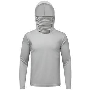 เสื้อยืดบางพิเศษฤดูร้อนป้องกันแสงแดดน้ำหนักเบาผ้าตาข่ายปะลายพรางผ้าไอซ์ซิลค์พื้นผิวยืดหยุ่น - Product Image 5