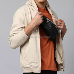 เสื้อมีฮู้ดผ้าคอตตอน100% ดีไซน์ใหม่มีซิปแบบสวมหัวเสื้อมีฮู้ดขนาด500กรัมผ้าฟลีซสำหรับผู้ชายฤดูหนาว - Product Image 6