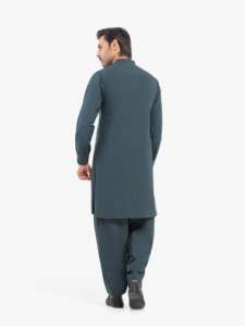 Salwar Kameez traditionnel pakistanais pour hommes, robe musulmane classique pour mariage, Eid, Jumma, bureau et usage quotidien, coupe classique - Product Image 5