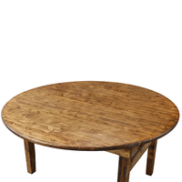 Table pliante de fête de banquet de mariage antique ferme en bois massif moderne pour hôtels salles à manger salons utilisation en extérieur