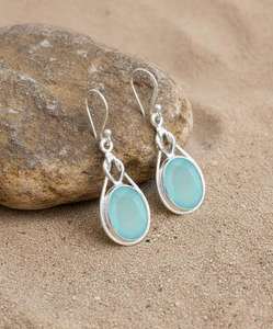 Pendientes Colgantes de Plata de Ley con Piedra de Agua Turquesa a Precio Razonable, 9 mm, Estilo Vintage, Regalo de Aniversario Unisex, Certificado IGI - Product Image 3