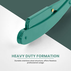 Mint Professional Barber Straight Edge Razor Safety con 100 hojas de paquete 100 por ciento de acero inoxidable - Product Image 6