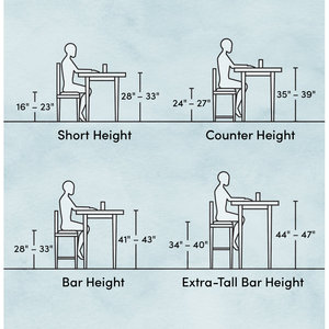 Tabouret de comptoir en rotin 26.2 \ "Meubles de cuisine élégants - Product Image 4