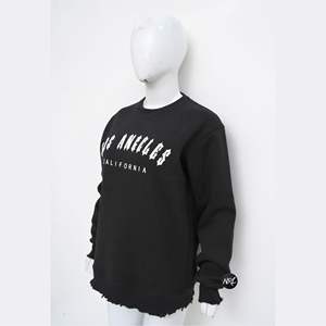 Vente en gros de sweatshirt à manches longues surdimensionné avec impression bouffante et logo personnalisé pull en coton pour vêtements d'hiver pour hommes pull pour hommes - Product Image 2