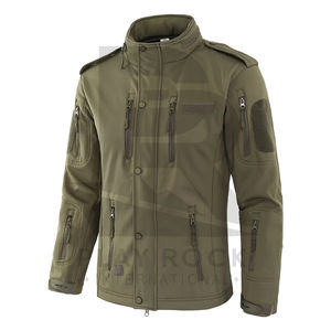 Chaqueta Softshell con cuello levantado y nuevo estilo de lona con estampado personalizado para hombre, impermeable, a prueba de viento, para exteriores, totalmente personalizada - Product Image 5