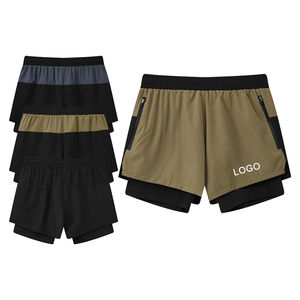 Nouveauté 2025 Shorts de sport pour hommes, vêtements de fitness en gros personnalisés, shorts noirs d'été pour adultes - Product Image 5