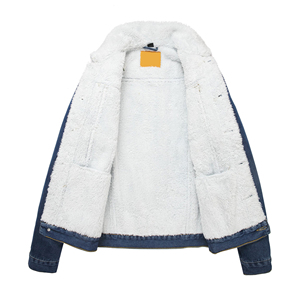 Top Trending Customizable Color Front Logo Windproof Hooded Denim Jacket Custom Made Size Reasonable Price Winter Jacket for <b>Men</b> - Product Image 1