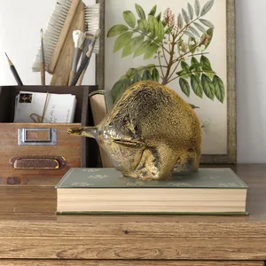 Figura Decorativa de Paloma de la Paz, Hecha a Mano, Chapada en Oro sobre Aluminio, Escultura Religiosa, Espiritual, Artística, Moderna, para Decoración de Fiestas, Bodas y Días Festivos - Product Image 1