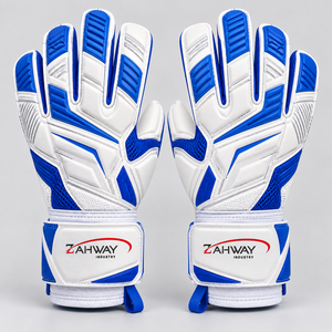 High Quality <b>Football</b> Goalkeeper Gloves Full Finger PU <b>Leather</b> Breathable Non-Slip Adjustable Wrist Goalkeeper Gloves for Unisex - Product Image 5
