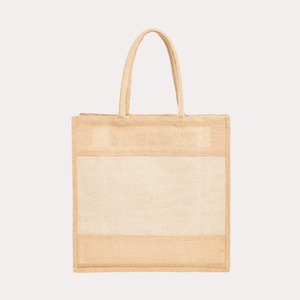 Bolsa de compras de yute con logotipo personalizado de alta calidad, superventas, bolsa de lona de algodón con patrón de estilo, promoción exclusiva de letras - Product Image 1